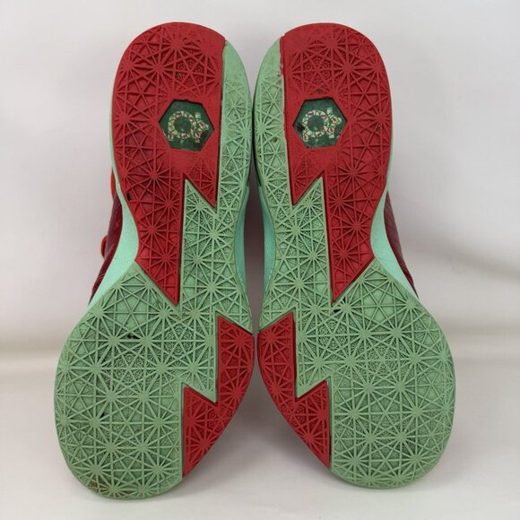 Nike KD VI 6 Christmas Basketball Shoes Red Green Men’s Size 9.5 - Picture 6 of 7